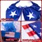 4th of July 6ft Skeleton Clothing Accessories, USA Flag, Fuzzy Wig, and Cape